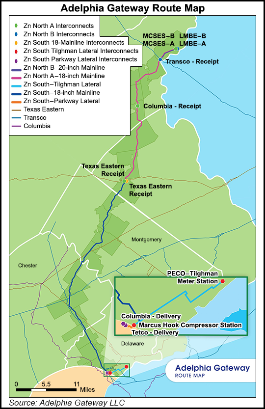 Adelphia Gateway Natural Gas Pipeline Begins Construction in Eastern
