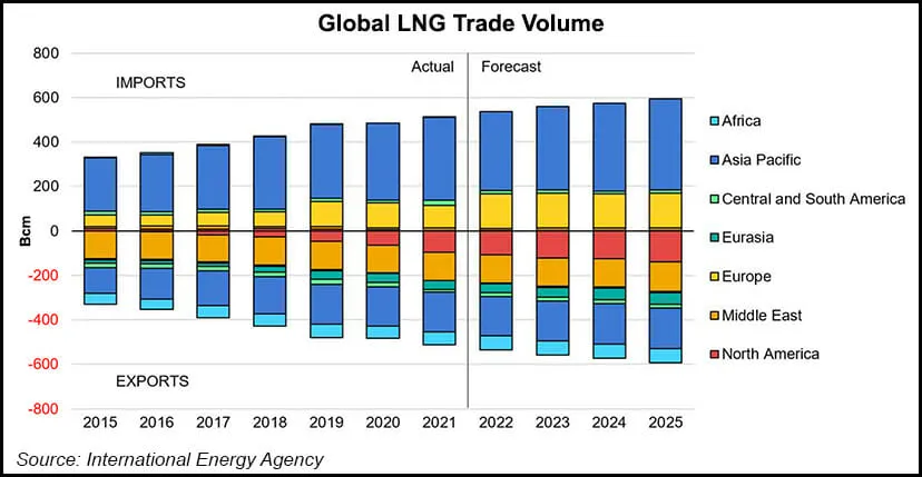 IEA Sees Slower Growth for Global Natural Gas Demand Amid Market Turmoil