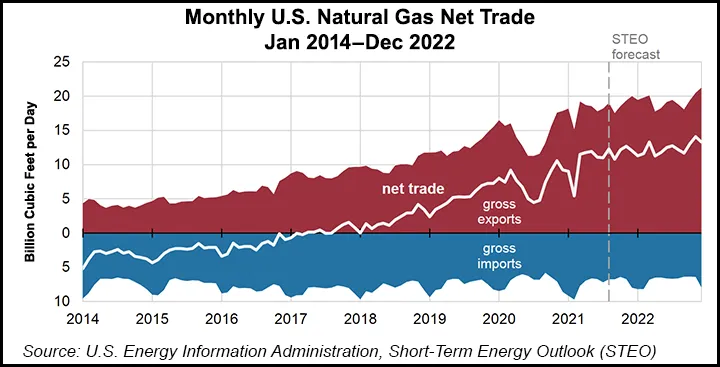Demand for U.S. Natural Gas Exports to Surge Through 2021, EIA Says